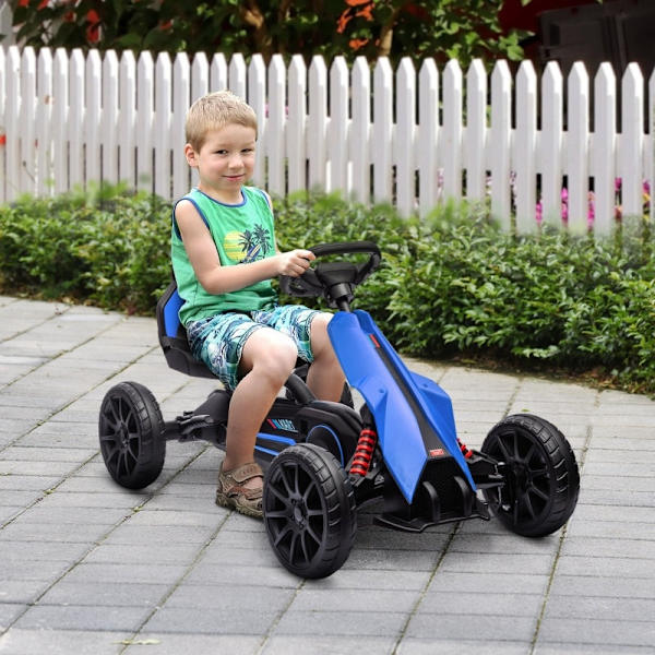 Rootz Go Kart Pedal Go Kart - Ride-On Car til børn - Racing Kart til børn - Ultimativ kontrol - Justerbar komfort - Alsidig terrænhåndtering - 100 cm