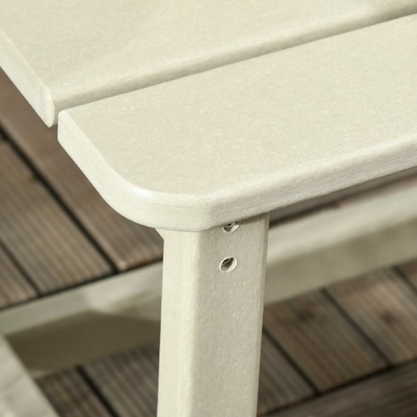 Rootz fällbara solstolsset med fotpall och sidobord - Patio Lounge Chair - Trädgårdsfåtölj - Slitstark HDPE - Ultimat komfort - Bekvämt sidobord - 78c