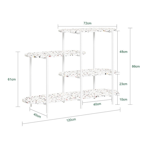 Rootz konsolbord - Entrébord - Gangbord - Åbent opbevaringsrum - 120 cm x 86 cm x 40 cm - MDF (E1) - Metalramme