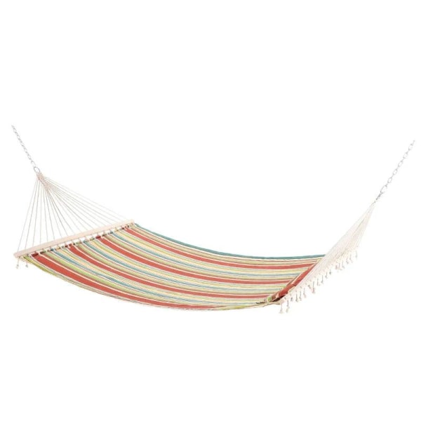 Rootz Hammock Swing Bed - Riippuva istuin - Riippuva keinusänky - Riippukeinu - Kelluva keinusänky - Värikkäät raidat - 188 x 140 cm
