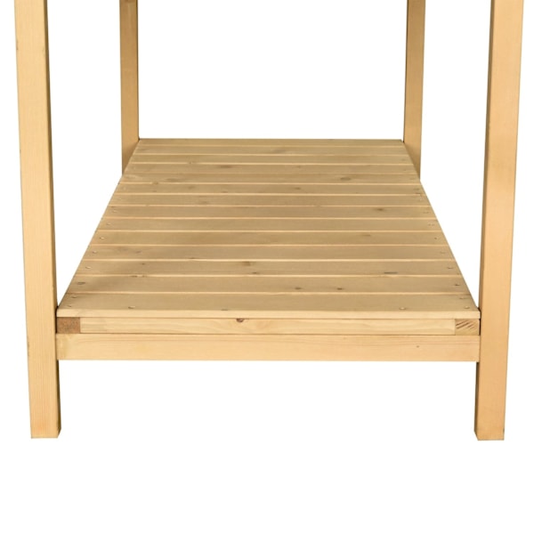 Rootz upphöjd sängplanter med hyllan - Garden Planter - Spruce Planter Box - Irrigation Inlets - 110L X 46W X 76H CM