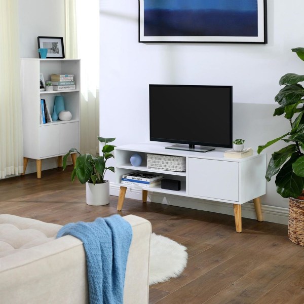 Rootz TV-bänk - TV Lowboard för plattskärmar - Mediakonsol - TV-