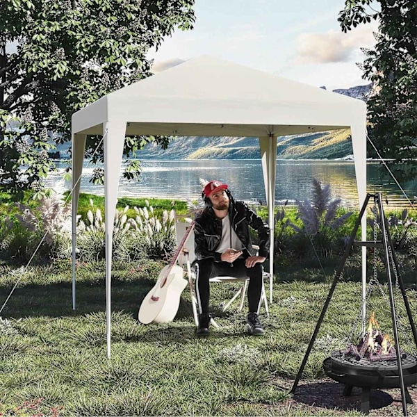 Rootz Outdoor Gazebo - Trädgårdstak - Solskydd - Rostskyddad - UV-skydd - 2m x 2m x 2,4m