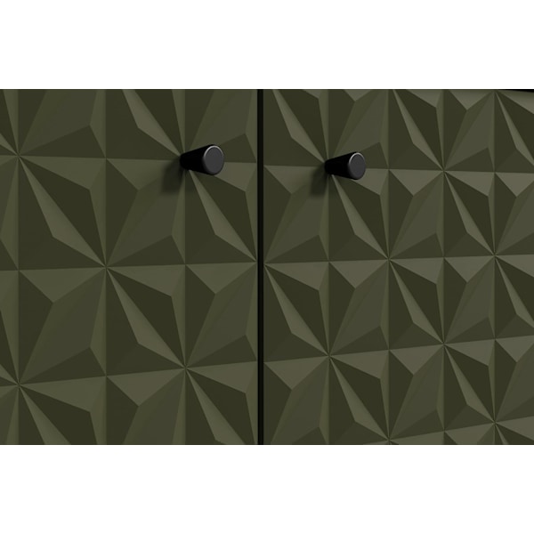 Rootz Door Panels - Door Collection - Cabinet Facade - Sideboard Upgrade - Furniture Fronts - Cupboard Doors - Room Refresher - Dark Green - 60x60x2cm