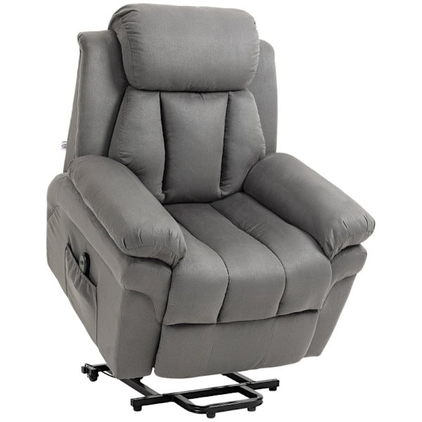 Rootz TV-fåtölj med uppställningshjälp - Liggstol - Lyftstol - Ultimat avkoppling - Justerbar lutning - Enkel montering - 93cm x 96cm x 105cm