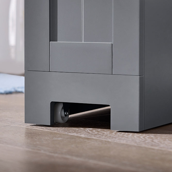 Rootz Narrow Gap Storage Trolley - Pladsbesparende vogn - Slank rullende organisering - MDF-materiale - 20 cm x 70 cm x 65 cm