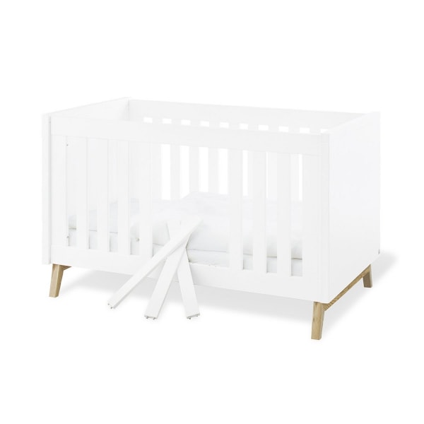 Rootz Riva Cot Bed Set - Nursery Furniture - Baby Changing Station - Convertible Design - 149 cm x 78 cm x 88 cm - 2 -delt sæt