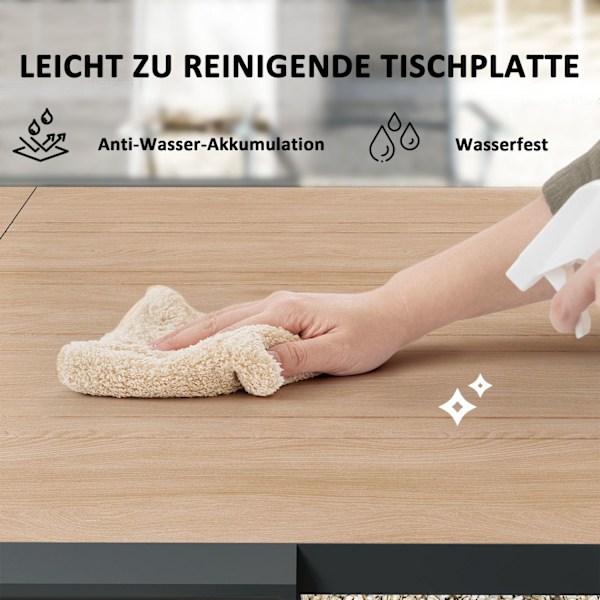 Rootz Udvideligt havebord - Udendørs spisebord - Balkonbord - Vejrbestandig - 80/160 x 80 x 75 cm