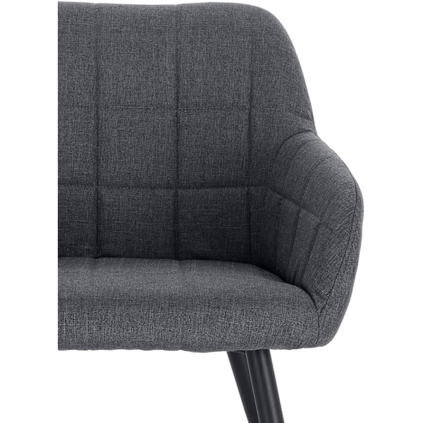 Rootz Set med 4 matstolar - Köksstolar - Moderna sittplatser - Ergonomisk design - Andas linne - Golvskydd - 49cm x 43cm x 81cm