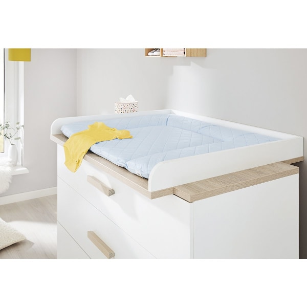 Rootz Lumi 3-delt børneværelsessæt - Tremmeseng - Pusleenhed - Cabriolet - 145 cm x 77 cm x 84 cm (sengeseng)