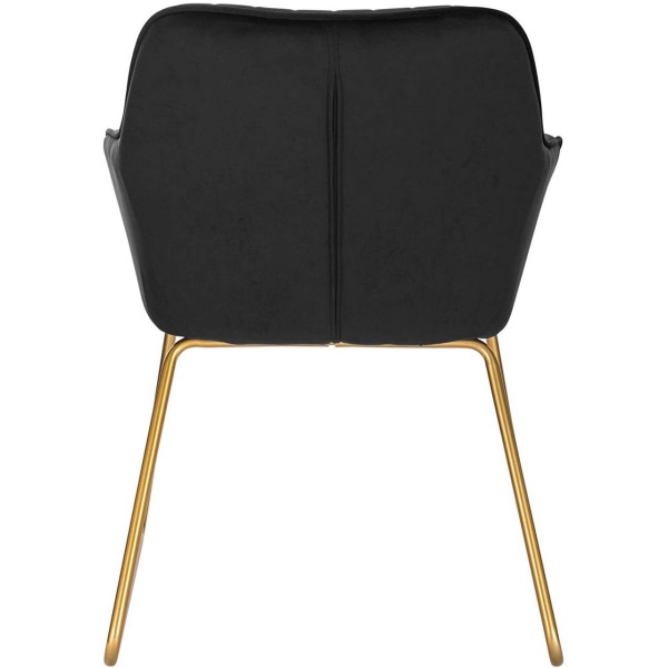 Rootz Velvet Dining Chair - Elegant Stol - Bekväm sittplats - Högdensitetsskum - Robust metallram - Anti-halkskydd - 45cm x 44cm x 78,5cm