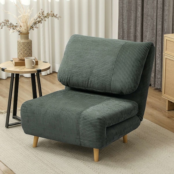Rootz 2 -i -1 sovende lænestol gæst seng - konvertibel sofa - foldningsseng - justerbar komfort - 82 cm x 89 cm x 83 cm - grøn