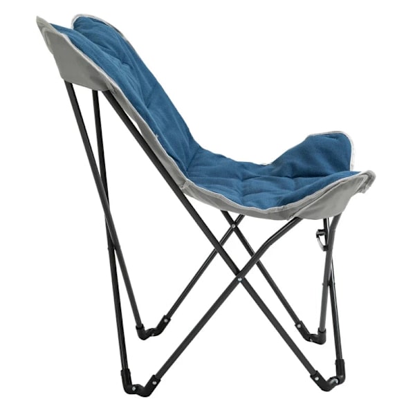 Rootz Camping tuoli - Kokoontaittuva - Kevyt - Teräsrunko - Liukumaton - Polyesteri - Sininen - 88 x 74 x 84 cm