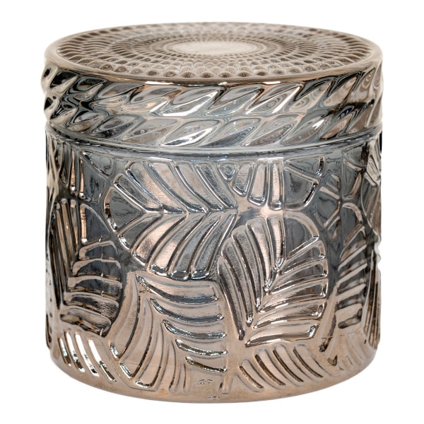 Rootz Decorative Jar Set - Glasbehållare - Rökt glasbehållare - Elegant heminredning - Ø9x8.5 cm