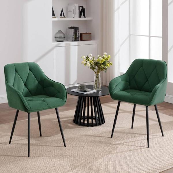 Rootz Velvet Dining Chair - Elegant stol - Bekväm sittplats - Lyxig känsla - Robust konstruktion - Ergonomisk design - 56cm x 83,5cm x 53cm