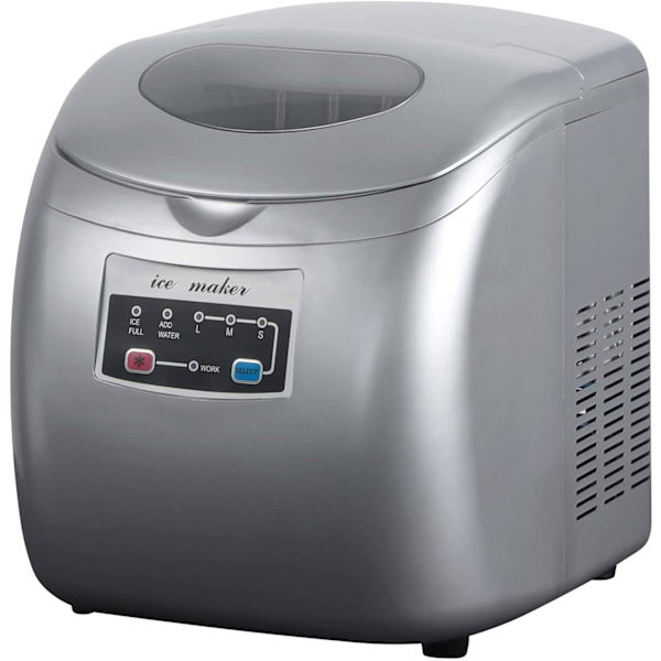 Rootz Ice Cube Maker - Hemismaskin - Elektrisk ismaskin - 12 kg/24 timmar - BPA-fri isskopa - Självrengörande - 28cm x 32cm x 35cm