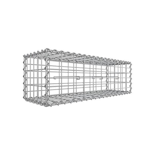 Rootz Gabion Planter - Stenkurv - Dekorativ havevæg - Galvaniseret stål - 100cm x 30cm x 30cm