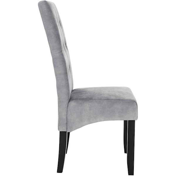 Rootz Velvet Matstolar - Elegant sittplats - Bekväma stolar - Högdensitetsskum - Slitstarkt massivt trä - Halkskydd - 107cm x 47cm x 42cm