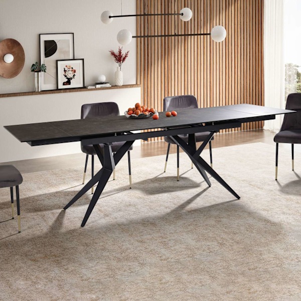 Rootz Stor spisebord - Moderne bord - Rektangulært bord - plads til 12 - 180-260 cm x 95 cm x 76 cm