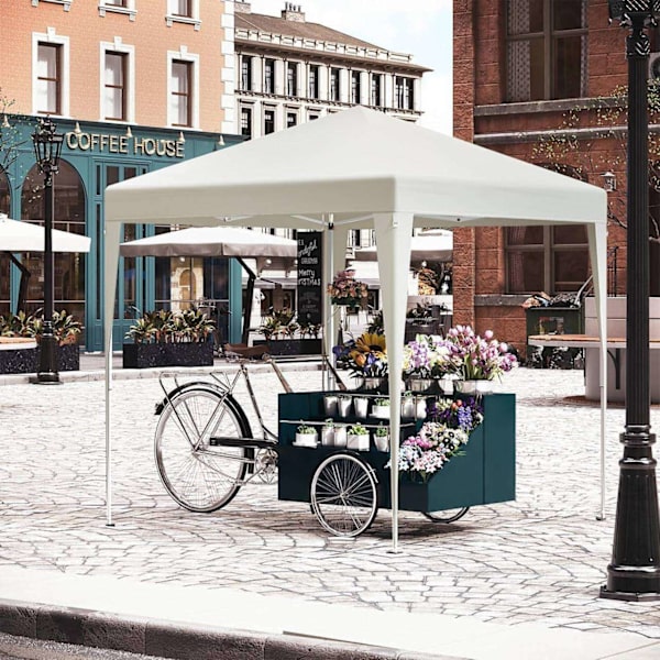 Rootz Outdoor Gazebo - Trädgårdstak - Solskydd - Rostskyddad - UV-skydd - 2m x 2m x 2,4m