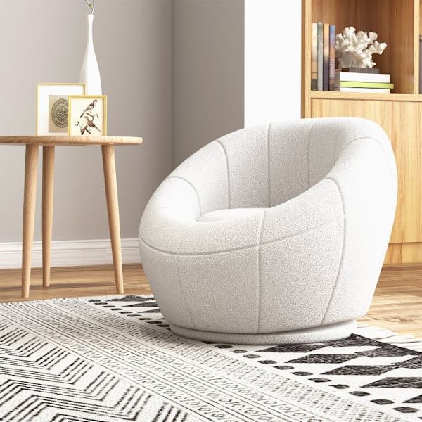 Rootz Kids pehmustettu nojatuoli - Lasten tuoli - Pyörivä alusta - Paksu pehmuste - Suloinen muotoilu - 60cm x 56cm x 48cm