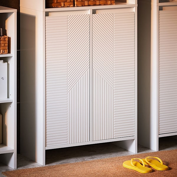 Rootz Tall Badeværelse Skab - Opbevaringsskab - MDF -skab - Rumbesparende design - 60x171x37cm