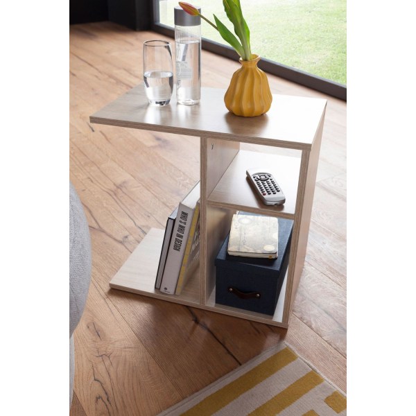 Rootz sidobord 50x50x30 cm trä Sonoma Design sidobordssoffa - Soffbord litet modernt - Litet soffbord fyrkantigt - Soffbord högt - Smalt bord vardagsr
