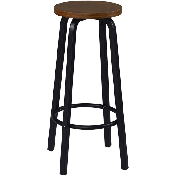 Rootz Modern Bar Pall - Skandinavisk Style Pall - Industrial Design Pall - Robust & hållbar - Ergonomisk komfort - Enkel montering - 30cm x 72cm