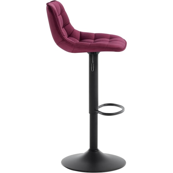 Rootz Barpall - Bänkstol - Vridbara pallar - Sammetssits - Ergonomisk design - 82,5 cm - 104 cm