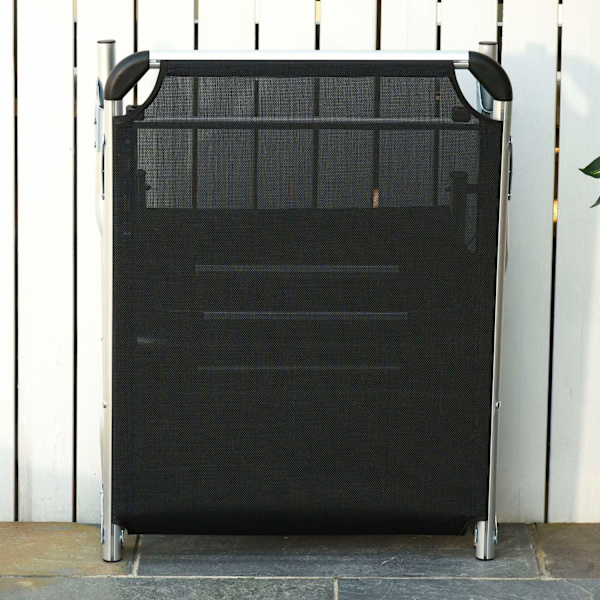 Rootz Trädgårdsstol - Svart - Aluminium, Texteline - 66,92 cm x 23,62 cm x 7,67 cm