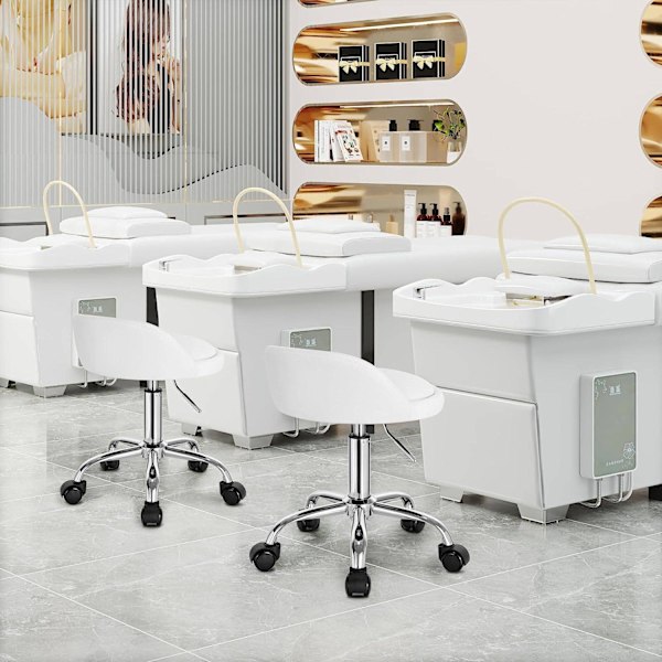 Rootz justerbar svängbar kontorspall - Skrivbordsstol - Rullstol - Ergonomisk design - Höjdjusterbar - Bekväm sittplats - 53cm-65,5cm Höjd