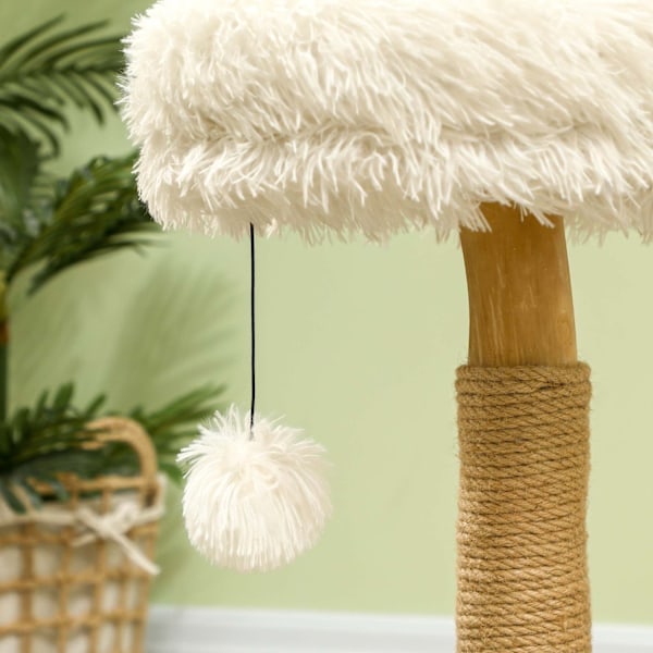 Rootz 24 "Cat Tree - Cat Tower - naarmuuntuminen - Pehmeä pestävä sänky - 50 cm x 47cm x 61,5 cm kissoille, jotka ovat jopa 5 kg