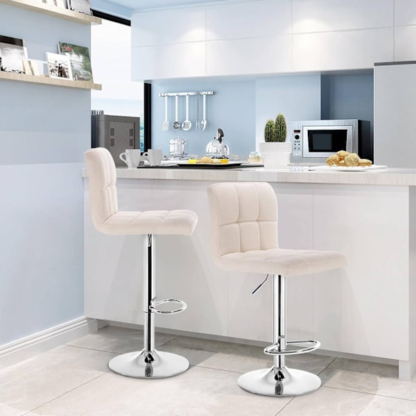Rootz Justerbar Barstol - Bordskammel - Drejestol - Ergonomisk design - Høj holdbarhed - Gulvbeskyttelse - 92cm-114cm x 60cm-82cm