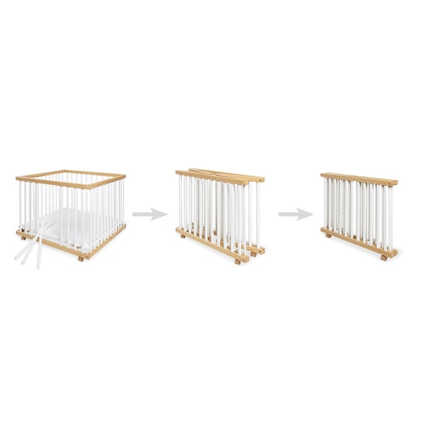 Rootz 'Lexus' Large PlayPen - Foldbar Baby Play Yard - Portable Infant Pen - 3 Höjder - 97 cm x 97 cm x 75 cm