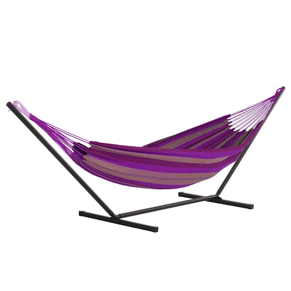 Rootz hængekøjestander - sort - metal - 141,73 cm x 36,22 cm x 45,27 cm