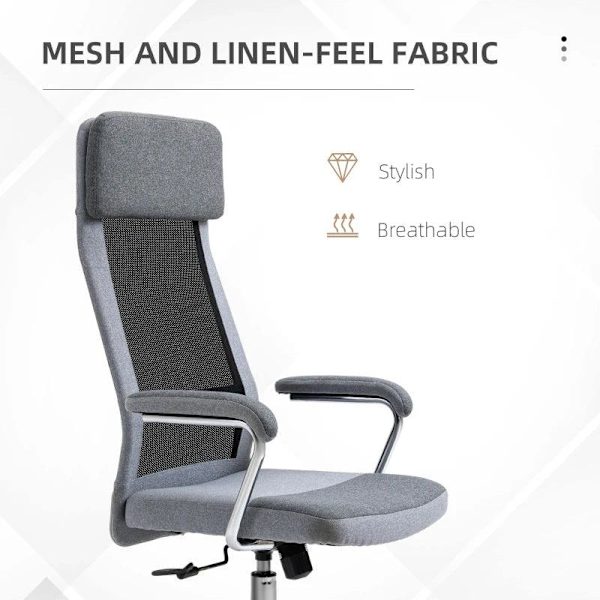 Rootz Kontorstol med Ergonomisk Design - Lysegrå, Sort - Skum, Nylon, Stål - cm x 25,59 cm x 46,85 cm