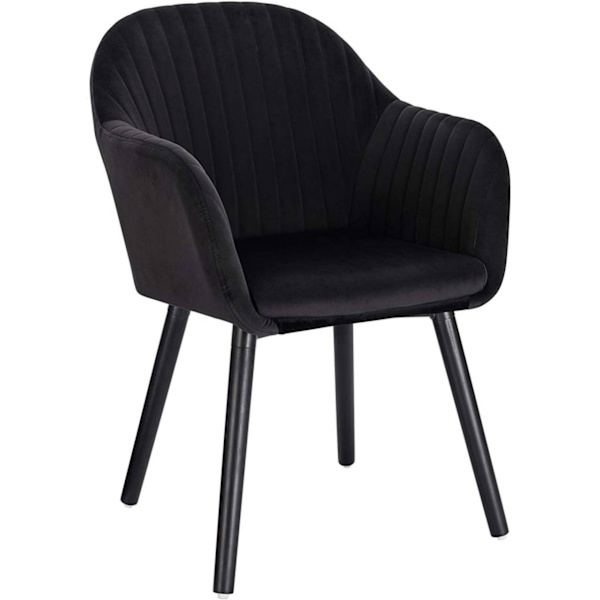 Rootz Ergonomic Velvet Spisestuestol - Komfortabel siddeplads - Stilfuld stol - Højdensitetsskum - Lændestøtte - Holdbar konstruktion - 81 cm x 40 cm