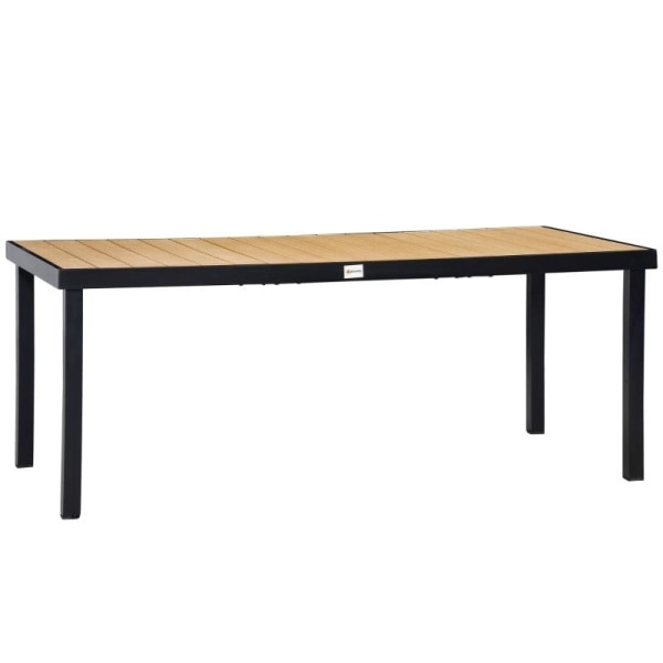 Rootz udendørs spisebord - Havebord - Havemøbler - Bord - Natur/sort - 190c mx 90cm x 74cm