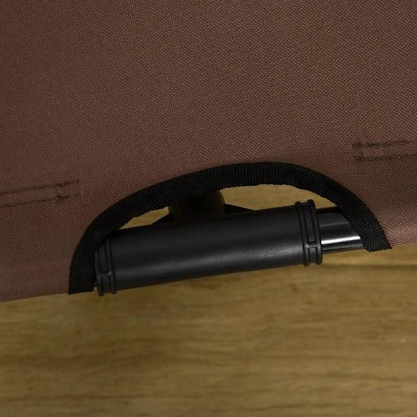 Rootz-koiran sänky - Lemmikkien sänky - Korotettu koiran sänky - Ulkona oleva koiran lepotuoli - Hengittävä - Taffeta kahvi - 122 x 92 x 108cm