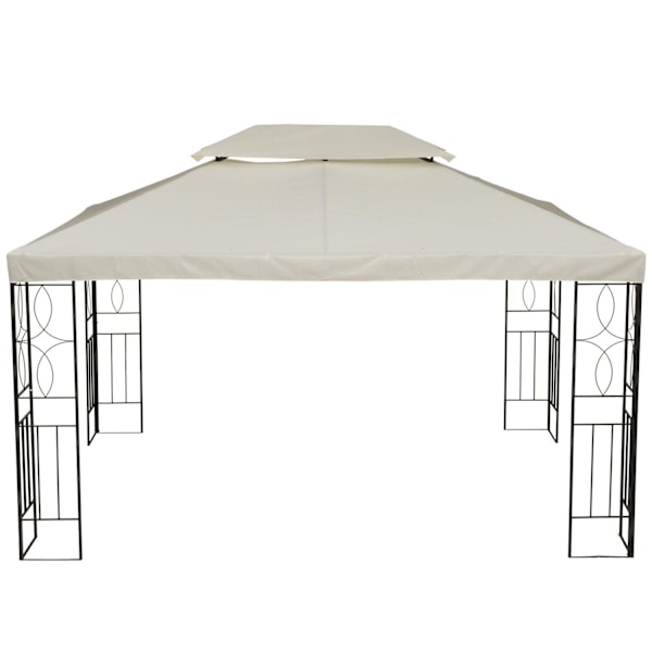 Rootzin vaihtokatto metallipuutarhahuvimajaan - Kermanvärinen - Polyesteri - 118,11 cm x 157,48 cm x cm