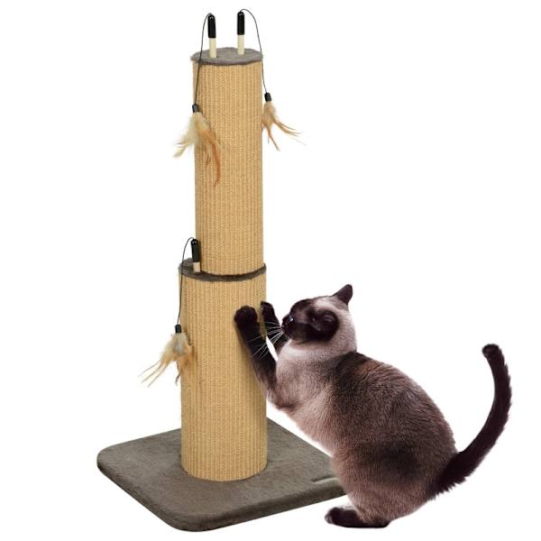 Rootz skrapstolpe för katter - Kattträd - Klätterstång - Främjar friska muskler - 35 cm x 35 cm x 78 cm