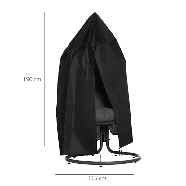 Rootz Stolsöverdrag - Hängstolsöverdrag - Möbelöverdrag - Vattentät - 115 cm x 115 cm x 190 cm