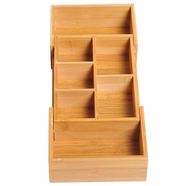 Rootz Drawer Organizer - Brun - Bambu - 9,68 cm x 6,92 cm x 2,75 cm