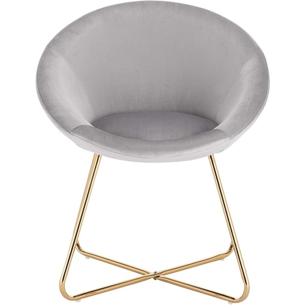 Rootz Set med 6 matstolar - Sammetsklädd - Metallram - Exceptionell komfort - Hållbar och stabil - Enkel montering - 76cm x 36cm x 40cm