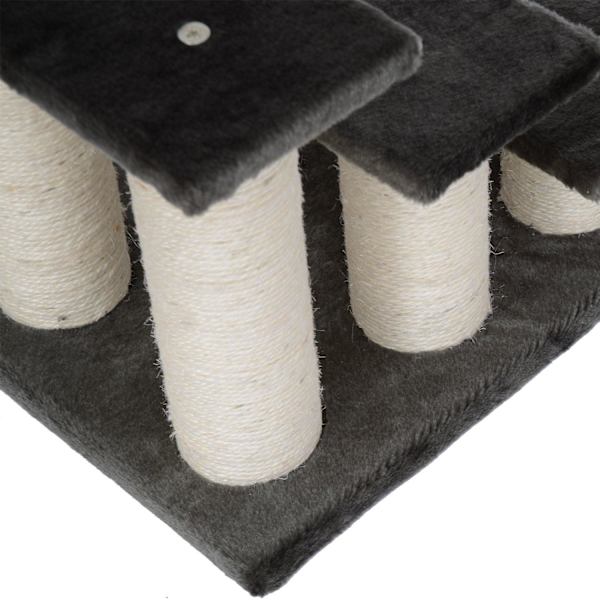 Rootz Hundtrappa 3 trappsteg - Grå - Spånskiva, Tyg - 17,72 cm x 13,78 cm x 13,39 cm