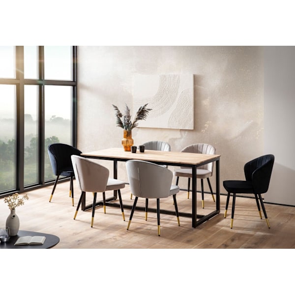 Rootz spisebord - loftstil - moderne spisebord - håndlavet unikt design - sæder 10 - 200 cm x 100 cm x 76 cm