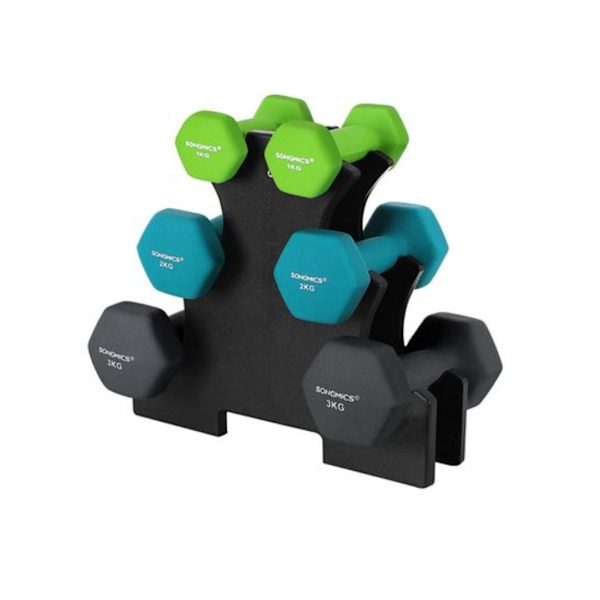 Rootz Hantelset - Hantlar - Tyngdlyftning - 6 delar - Hantelställ - 2 x 1 kg - 2 x 2 kg - 2 x 3 kg