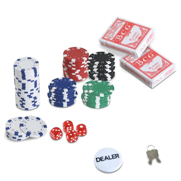 Rootz Poker Case Set - Pelimerkit - Alumiinikotelo Pokeri - Polystyreeni - 55,5x22x6,5 cm