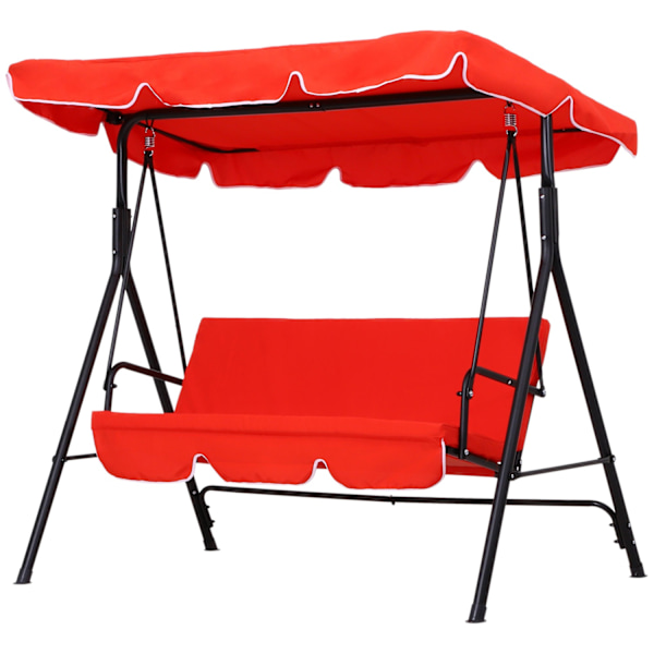 Rootz Garden Lounger 3 -Seater - ulkoilma - Säädettävä penkki - ergonominen mukavuus - 172L x 110W x 152H CM