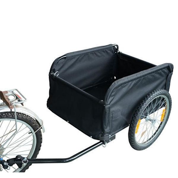 Rootz Cykeltrailer - Rød, Sort - Stål, Stof - 51.181 cm x 30.32 cm x 25.59 cm
